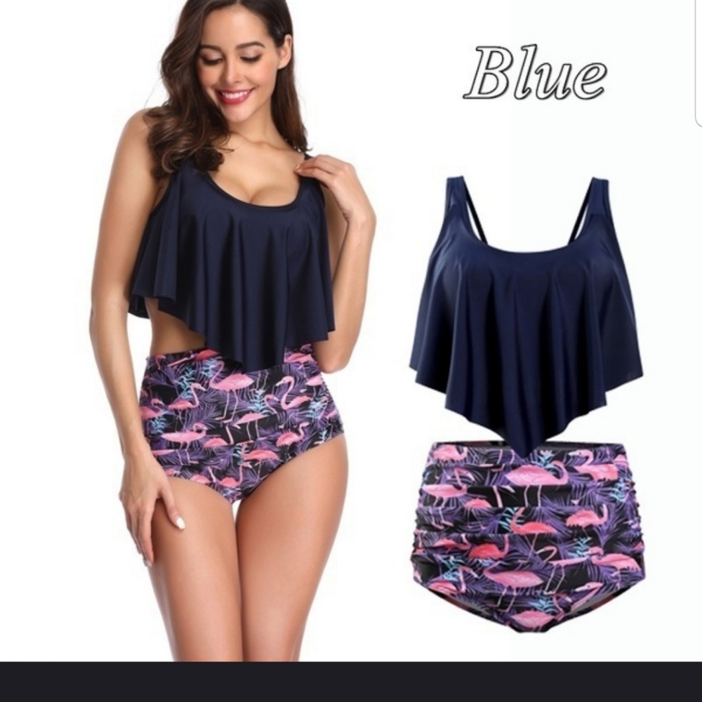 Navy bikini top